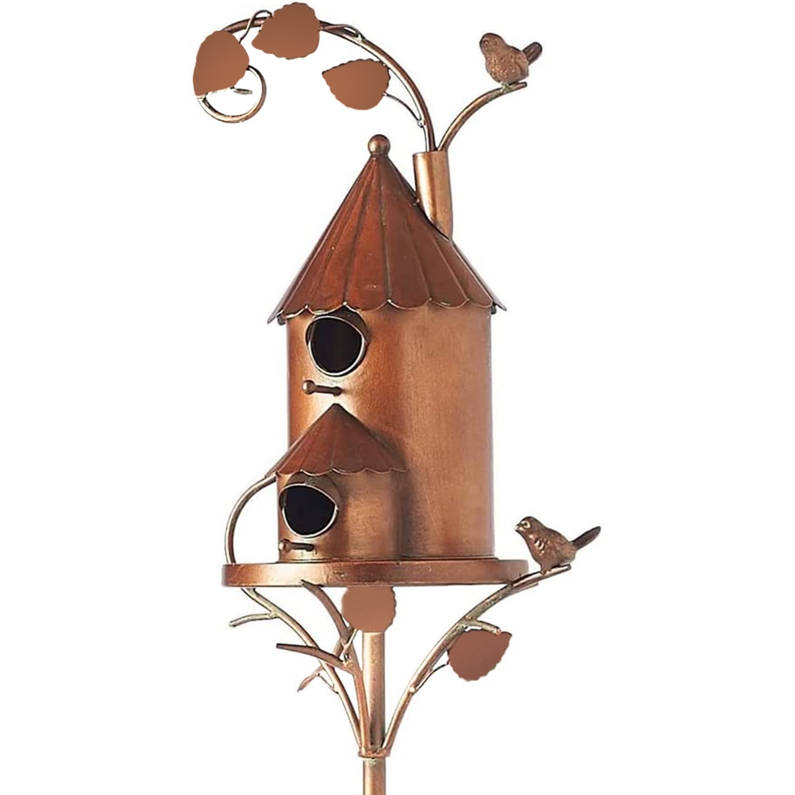 Details about   Three-Story Bird Condo Wooden Birdhouse Multi Hole House Patio Yard Garden Decor 