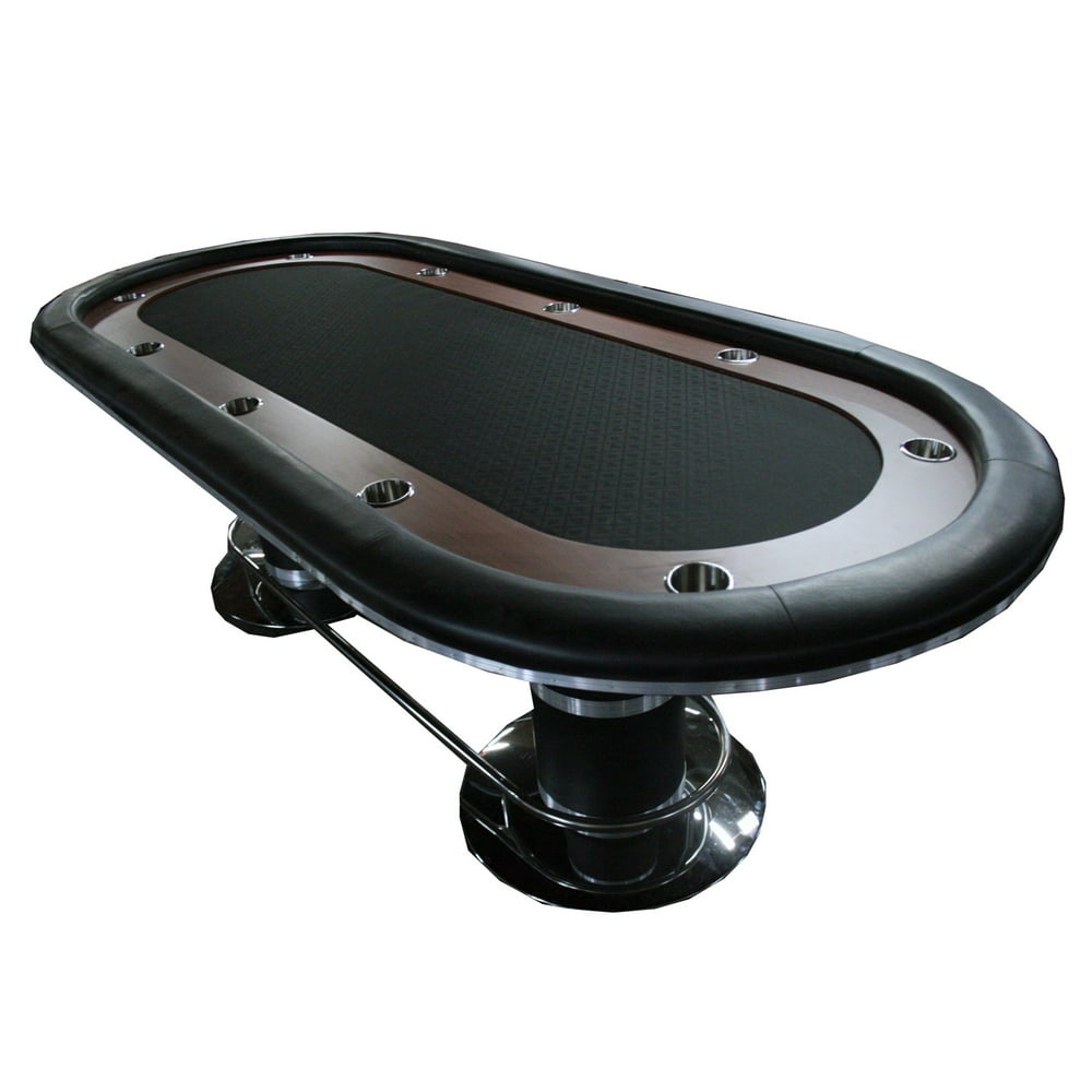 IDS POKER Poker Table for 10 Players Oval 96 x 43 Inch Racetrack Cup