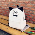 thumbnail image 3 of Womens Backpack Fashion Casual Cute Cat Ears Travel Backpack Canvas Rucksack, 3 of 10