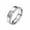 Silver, variant on Unisex Stainless Steel 6mm Simple Classic V-Shaped Chevron Single Row Drills Zirconia Inlay Signet Ring Promise Wedding Band Silver Size 6