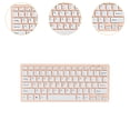 thumbnail image 2 of Teclado con cable de 78 teclas, ideal para regalar, práctico, compacto, moderno, silencioso. rosa, 2 of 9