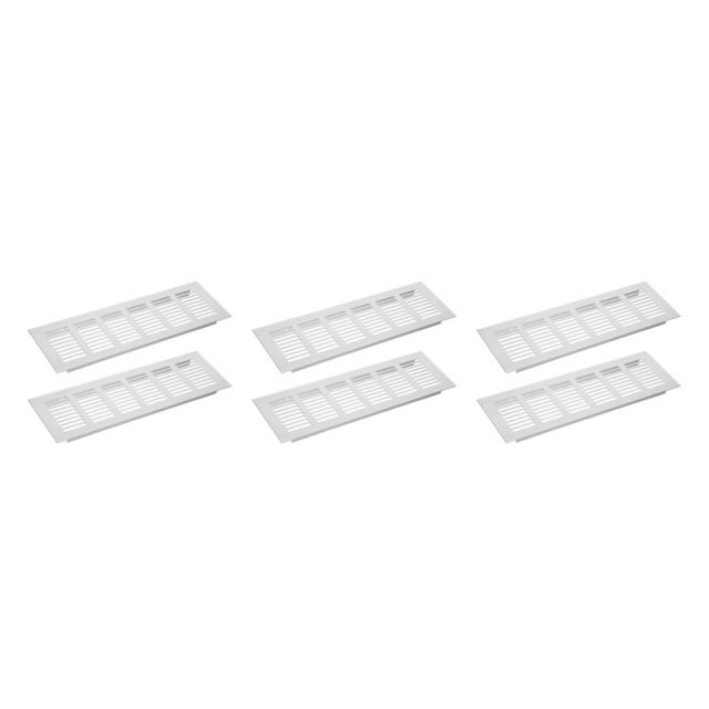 Guardoinrt Silver Ventilation Vents For Efficient Air Flow And Refreshing Environment Air Stream Control Perforated Metal Sheet 80mm wide 250mm long 3Set