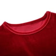 thumbnail image 6 of URMAGIC 3M-9T Kids Toddler Baby Girl Christmas Dress Red Velvet Long Sleeve Dress Christmas Outfits Set, 6 of 6