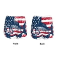 thumbnail image 3 of Daiia bass fish with the USA flag Pattern Women's 2 in 1 Running Shorts - Lightweight Athletic Workout Gym Yoga Shorts Liner with Phone Pockets-XX-Large, 3 of 7