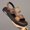 Brown, variant on Camouflage Print Adjustable Buckle Dual-Wear Sports Leather Sandals