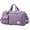 A-grayish purple, variant on Foldable Travel Duffel Bag with Shoes Compartment, Overnight Bag with Wet Pocket & Trolley Sleeve, Weekender Bags for Women(A-grayish purple)