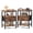Rustic Brown, variant on CONCETTA Set of 2 Small Night Stand with Charging Station, 1 Fabric Drawer, USB Ports and Outlets, Open Storage Shelf Bedside End Table for Bedroom, White