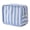 Blue, variant on Green Gingham Ruffle Makeup Bag, Large Capacity Waterproof Cosmetic Bag Wide Opening Travel Toiletry Organizer for Women Girls, 11.8"x9.45"x5.12"