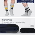 thumbnail image 4 of Reamphy 5 Pack Men's Merino Wool Socks, Winter Thick Warm Thermal Crew Boot Socks, Christmas Gifts Presents for Him Dad Husband (Multicolor, L), 4 of 6