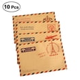 thumbnail image 1 of 10Pcs Retro Tower Postmark Envelopes Kraft Paper Envelopes for Multipurpose Postcard Storage Envelopes (Random Pattern), 1 of 4