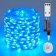 thumbnail image 1 of Cadena de luces JMEXSUSS 200 LED azules, 20 m, resistentes al agua, 8 modos, 1 of 7