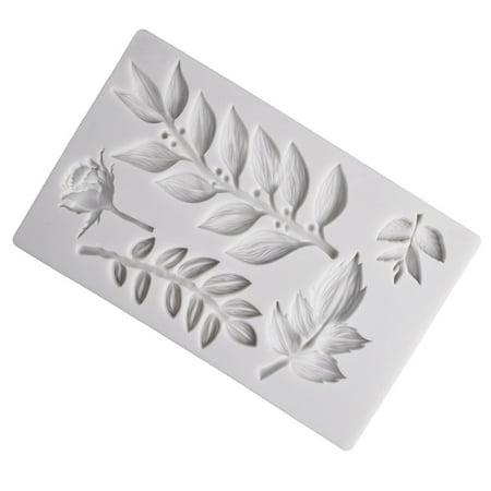 

Pudding Mold Rose Chocolate Silicone Molds Leaves Notes Mould Roses Classic White