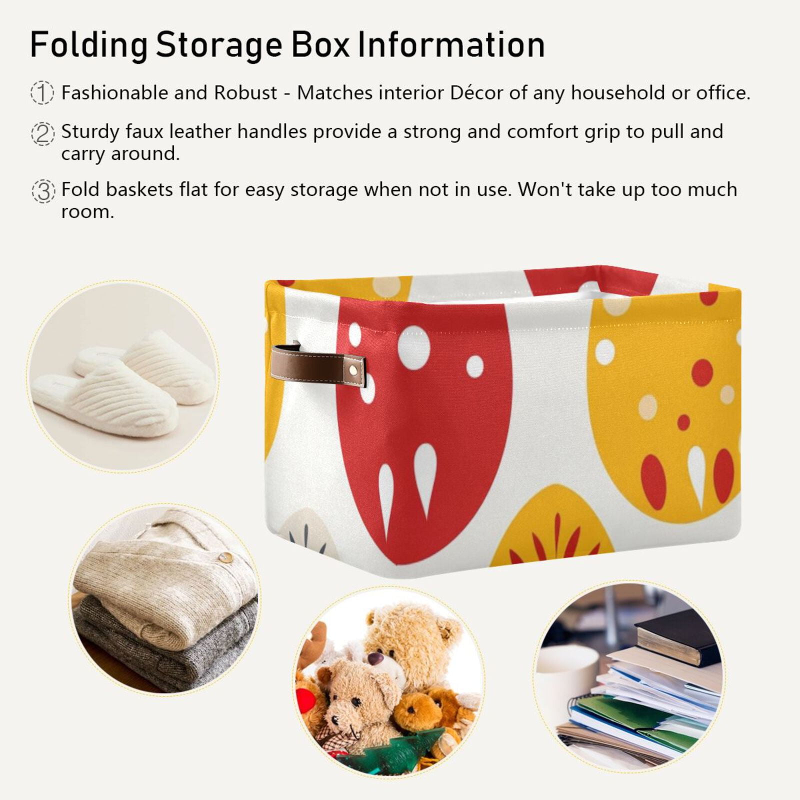 Easter Eggs Bohomia Storage Bins Baskets With Handles Storage Box Clothes Organizer Organization Toys