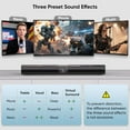 thumbnail image 3 of Sound Bar for Smart TV, 100W Soundbar with Crystal-Clear Vocals and Bluetooth 5.3/TV-ARC/Optical/AUX Input, 2 in 1 Detachable Surround Sound System for TV/PC/Gaming/Projectors, 3 of 6