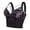 Black, variant on iHPH7 Women's Push Up Lace Corset Top Wide Adjustable Strap Bustier Criss Cross Detail Vintage Shapewear Bodice Black 34AB