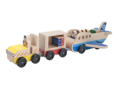 melissa and doug plane and luggage carrier set