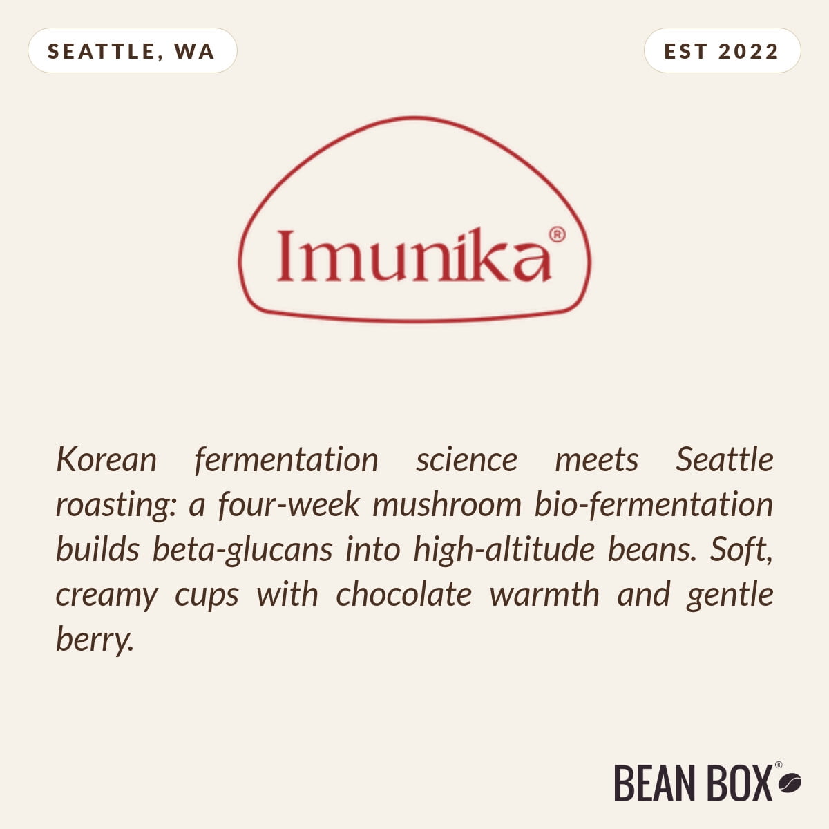 Imunika Black - Roasted by Imunika - Whole Bean Coffee - 8oz Bag