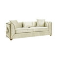thumbnail image 4 of Valencia Modern Style Sofa in Gold Finish Made with Wood in Cream Color, 4 of 7