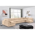 thumbnail image 2 of Meridian Furniture Comfy Beige Velvet 7-Pc. Modular Sectional, 2 of 9