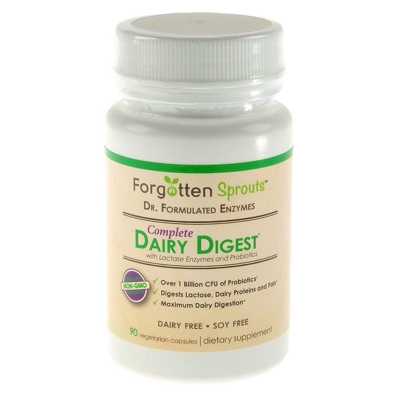 FastActing Dairy Digestive Supplement Aid w/1 Billion Probiotics and