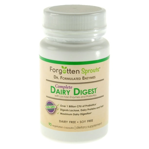 FastActing Dairy Digestive Supplement Aid w/1 Billion Probiotics and