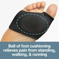 thumbnail image 3 of GIXUSIL Ball of Foot Cushions, Metatarsal Sleeve Pads, Bunion Corrector Big Toe Separator, Fabric Forefoot Compression Socks for Metatarsal, Forefoot Pain Relief for Men Women (Black), 3 of 7