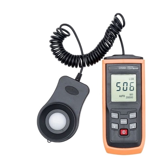 Digital Light Meter Handheld LCD Photographic Light Meter 0-200000 LUX Light Meter Illuminance Tester, Light Meter Digital Illuminator Handheld Ambient Temperature Meter, ,Easy to Use