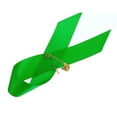 thumbnail image 4 of Unique Bargains Ribbon Pins, 100Pcs Green Awareness Ribbon Satin with Safety Pins, 4 of 7