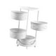 thumbnail image 3 of Estante de almacenamiento giratorio para baño, versátil, ajustable, con ruedas de pie 4 capas, 3 of 9