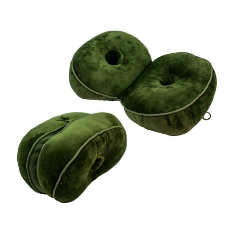 Dual Comfort Cushion Lift Hips Up Seat Cushion, Beautiful Buttocks Cushion Orthopedic Posture Correction Cushion for Relief Sciatica Tailbone Hip Pain Fits in Car Home Office - Green