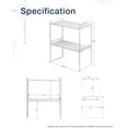 2Pack Shelves Stackable Shelf Organizer Rack Riser for Kitchen