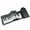 Black, variant on Silver 49 Keys Flexible Roll Up Piano Portable Electronic Soft Keyboard For Beginners Kids Adults Silver