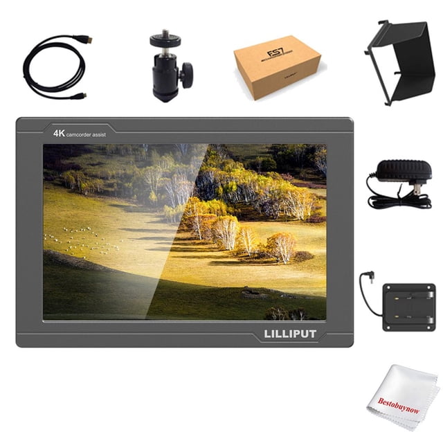 Monitor de cámara LILLIPUT FS7 7 Full HD 4K HDMI 3G-SDI metálico