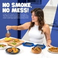 thumbnail image 4 of Micro Grill | Sandwichera de microondas - Munchy de queso a la parrilla - Toastie Maker - Prensa Panini - Viaje (azul), 4 of 5