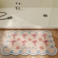 thumbnail image 3 of Tunhigl Linen Woven Printed Absorbent Bath Mat 23.6×15.7 Inch, Non-Slip Breathable Washable Neutral Rug for Bathroom, Bathtub, Entryway & Kitchen, 3 of 5