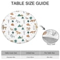 thumbnail image 6 of White Christmas Forest Animal Pattern Round Fitted Tablecloth with Elastic Edge,Dining Table Cover Waterproof,Outdoor Round Tablecloth for Camping,Dining,Indoor and Outdoor, 6 of 7