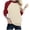 Red, variant on HCYSFG Womens Raglan T Shirts Crewneck 3/4 Sleeve Color Block Baseball Design Casual Tees Relaxed Fit Classic Everyday Fall Tops