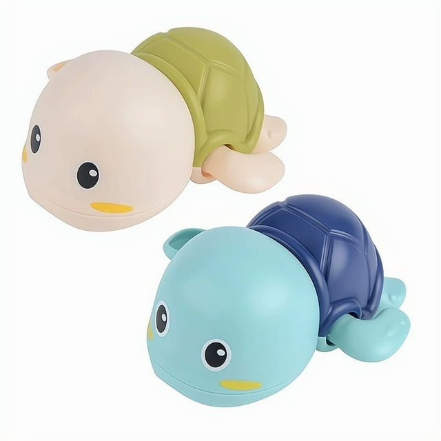 2 pack Baby bath water toy for Toddlers 1-3 Year Old Boys Gifts,Swimming Turtle Bath Toys, Floating Wind-up Bathtub Toys for Baby