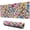 Pioneer Flower Floral, variant on Long Mouse Pads for Desk,Pioneer Flower Floral Print Pattern Desk Mats on Top Of Desks, Desk Mouse Pad Extra Large with 3mm Non-Slip Base and Stitched Edge for Gaming,Office,Work,Home 31.5"x11.8"