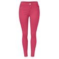 thumbnail image 6 of Jxximdong Leggings for Women Women High Rise Fashion Jean Classic Solid Color Ankle Jeans Casual Regular Tight Fitting Jeans Pink XL Yoga Pants, 6 of 8
