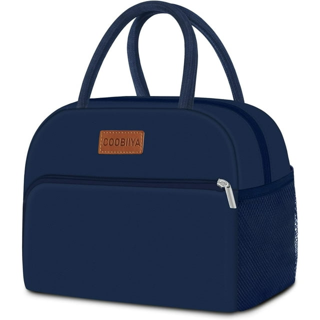 Coobiiya Bolsa de almuerzo para mujer, bolsa de almuerzo aislada para mujeres y hombres adultos, reutilizable pequeña a prueba de fugas, lindas bolsas de almuerzo para el trabajo, oficina, picnic o vi