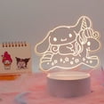 thumbnail image 4 of 3D Cartoon Night Light, LED Desk Lamp 3 Color Change Decor Night Light, Kawaii Acrylic Sleep Night Light As Best Gifts for Women Teens Boys Girls, 4 of 6