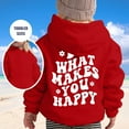 thumbnail image 2 of Yuncity Cute Hoodies for Teen Girls Hoodie Long Sleeve Soft Sweatshirt Graphic Hoody Kids Pullovers Top Clothes for Girls Red 5-6 Years, 2 of 5