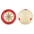 thumbnail image 2 of Luocute 2pcs Red White Resin Billiard Training Cue Ball, Practice Cue Ball, Pool Cue Ball Practice Training Artifact, 2 of 7