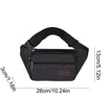 thumbnail image 3 of Sac Banane de Sport Extérieur Multifonction, Nylon Imperméable, Sangle Ajustable, Léger, Ajusté, 26 x 13 cm, pour Course Randonnée Vélo Camping Voyage, 3 of 6