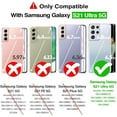 thumbnail image 2 of Samsung Galaxy S21 Ultra Case, Crystal Clear Designed Shockproof Protective S21 Ultra Phone Cover, Hybrid Slim Fit Non-Slip Phone Case for Galaxy S21 Ultra 5G Transparent, 2 of 7