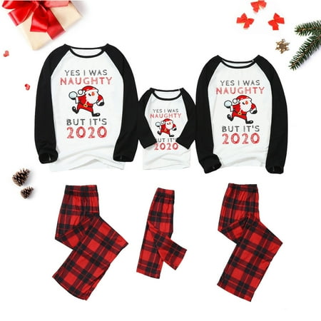 

Njoeus Nightgowns Sleep Dress For Women Women Mom Christmas Letter Printed Top+Printed Pants Xmas Family Clothes Pajamas Womens Nightgowns Soft