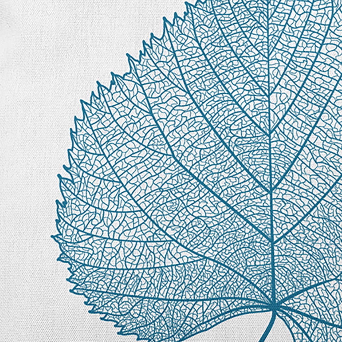 18" x 18" Simply Daisy Leaf Study Polyester Indoor/Outdoor Pillow, Unreal Teal Qty 1
