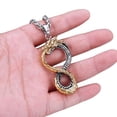 thumbnail image 2 of Viking Infinity Dragon Pendant Two Tone Stainless Steel Necklace Berserker with Chain Celtic Knot Amulet, Nordic Jewelry, 2 of 5