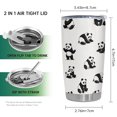 thumbnail image 2 of Taza de viaje Oasisdream, vaso de acero inoxidable, 600 ml, con tapa, 2 of 6